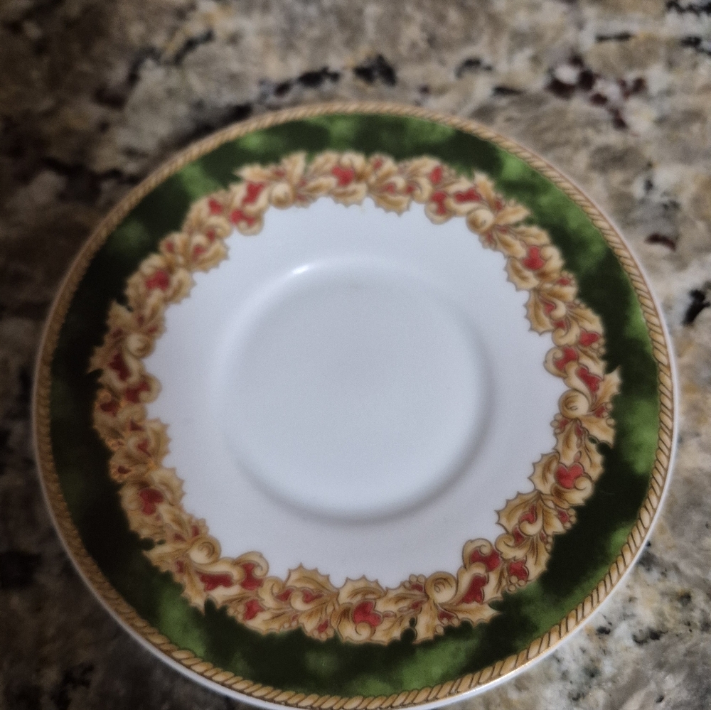 American Atelier Noel Tea cup And Saucer Porcelain - Picture 3 of 9